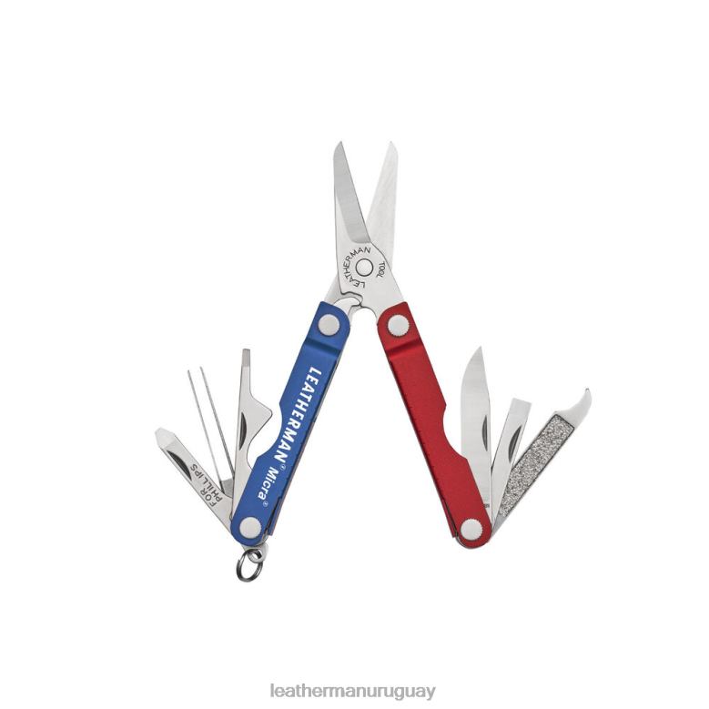 herramienta multiple Leatherman micra rojo azul LVPXF6