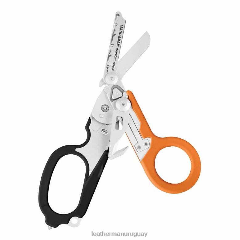 herramienta multiple Leatherman rescate de aves rapaces naranja y negro LVPXF61