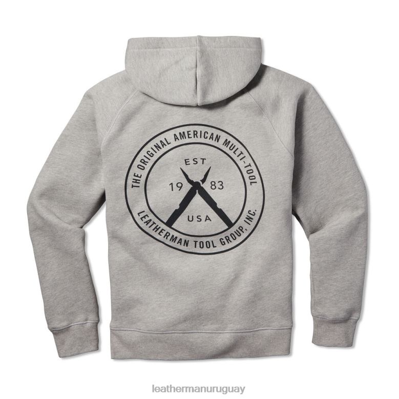 vestir Leatherman sudadera con capucha y cremallera original y multiherramienta gris LVPXF76