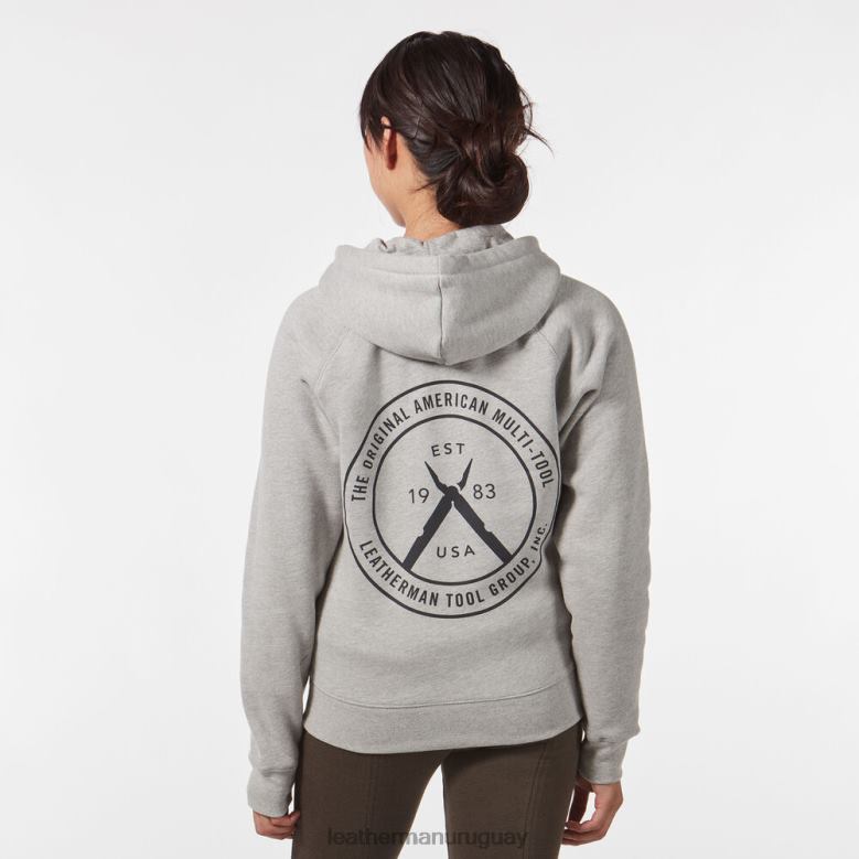 vestir Leatherman sudadera con capucha y cremallera original y multiherramienta gris LVPXF76