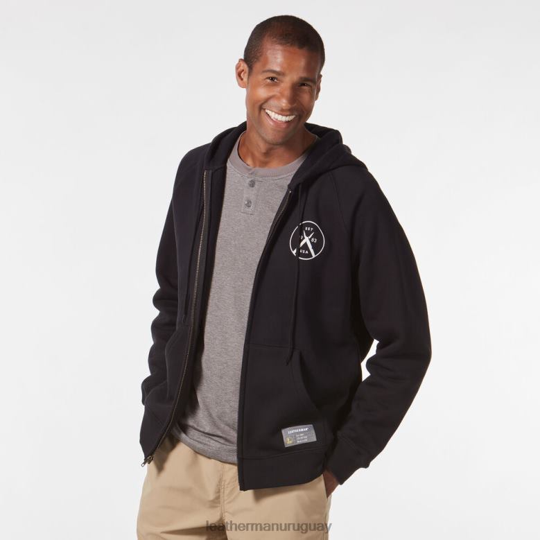 vestir Leatherman sudadera con capucha y cremallera original y multiherramienta negro LVPXF75