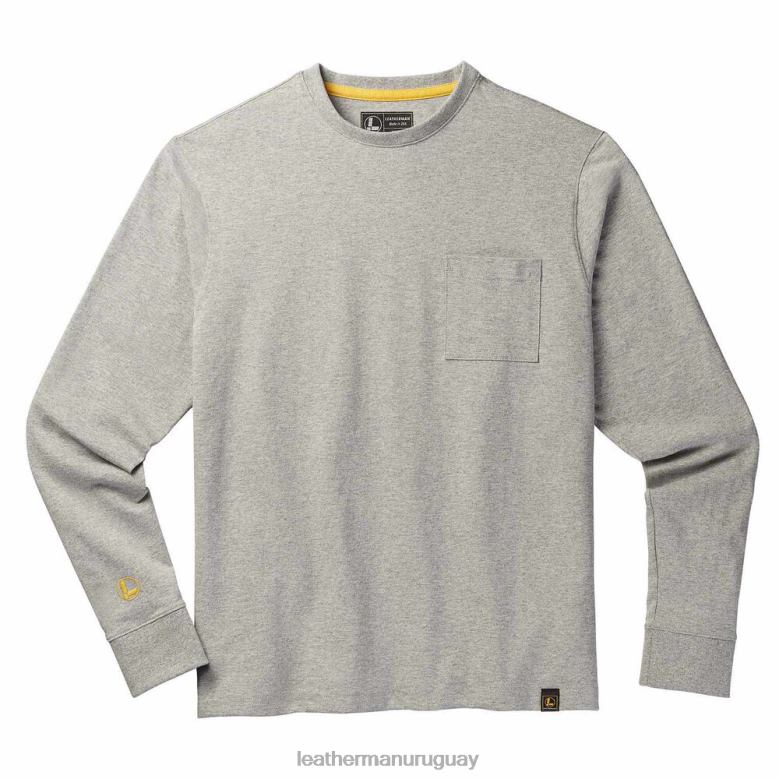 vestir Leatherman camiseta básica de manga larga gris LVPXF86