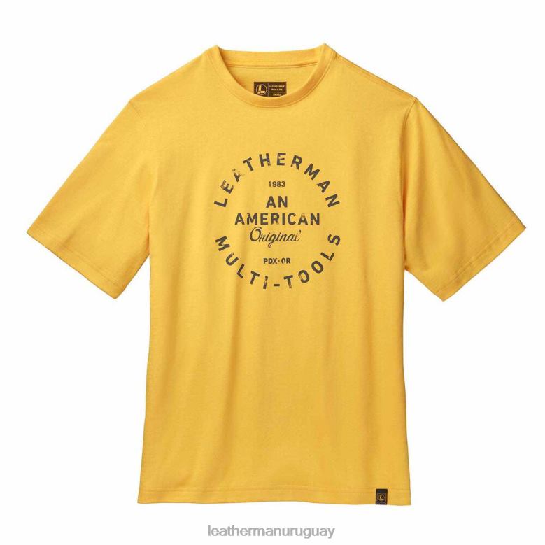 vestir Leatherman camiseta de manga corta con insignia Heritage amarillo LVPXF93