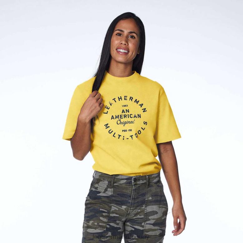 vestir Leatherman camiseta de manga corta con insignia Heritage amarillo LVPXF93