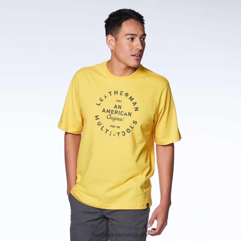 vestir Leatherman camiseta de manga corta con insignia Heritage amarillo LVPXF93