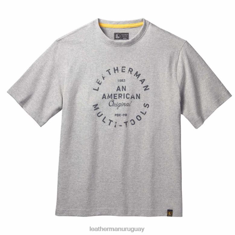 vestir Leatherman camiseta de manga corta con insignia Heritage gris LVPXF95