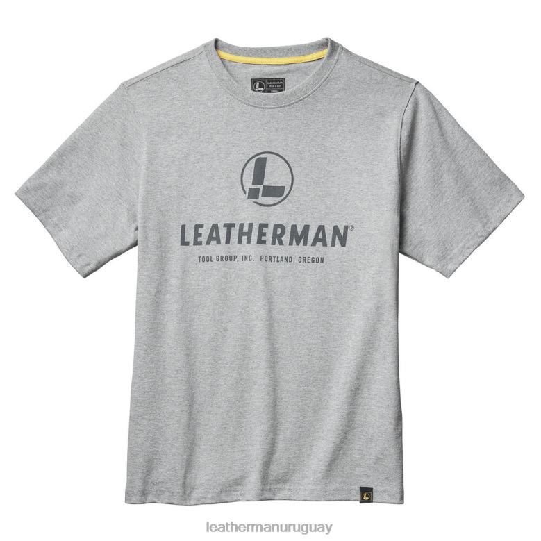 vestir Leatherman camiseta de manga corta con logo en el pecho gris LVPXF107