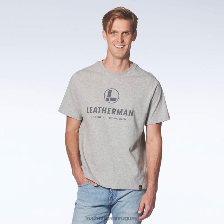 vestir Leatherman camiseta de manga corta con logo en el pecho gris LVPXF107