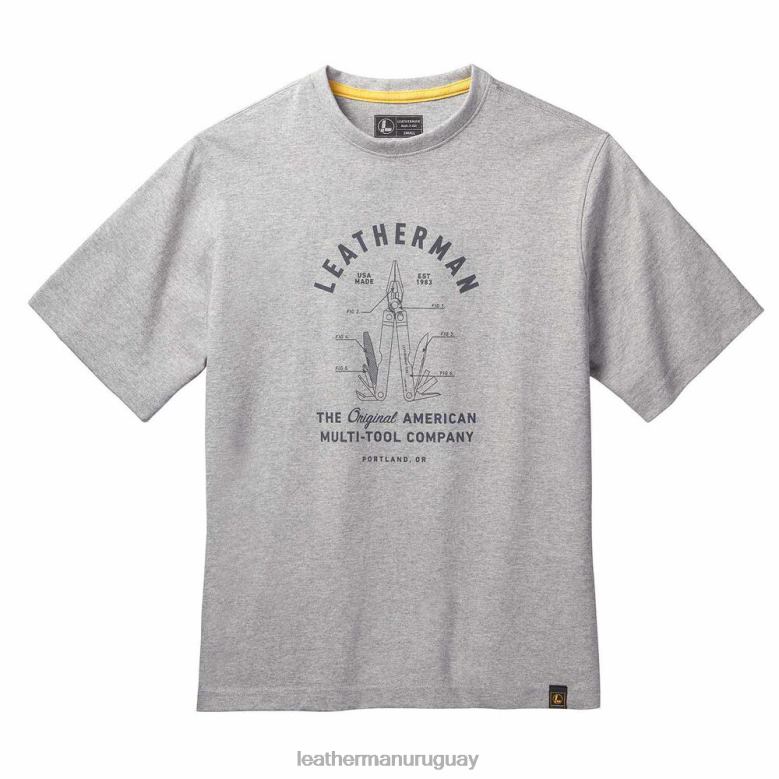 vestir Leatherman camiseta de manga corta herencia pst gris LVPXF98