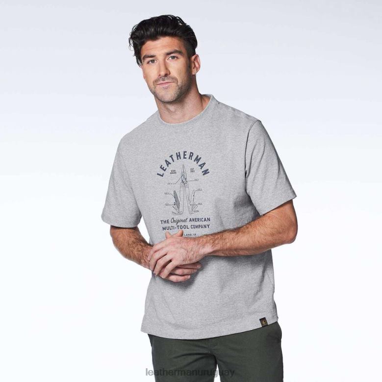 vestir Leatherman camiseta de manga corta herencia pst gris LVPXF98