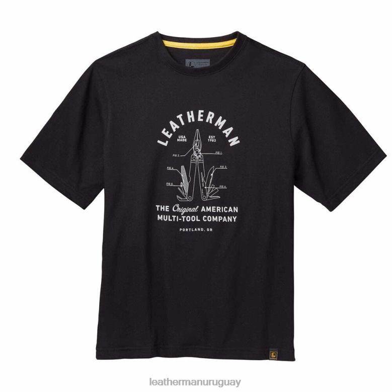 vestir Leatherman camiseta de manga corta herencia pst negro LVPXF97