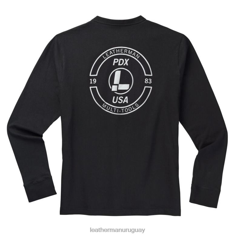 vestir Leatherman camiseta de manga larga con sello de marca negro LVPXF90